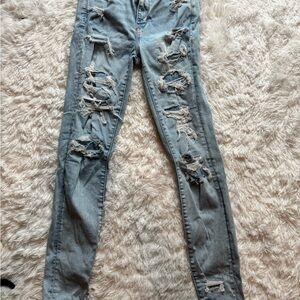 American Eagle Next Level Stretch Distressed Jeans-XLong!